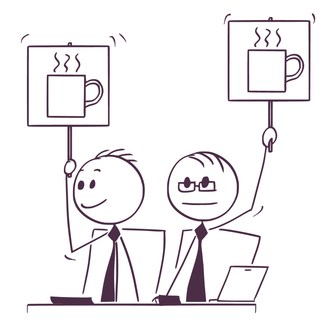 KC coffee vote clip art for 'Ditch the Yawn-worthy Webinar'