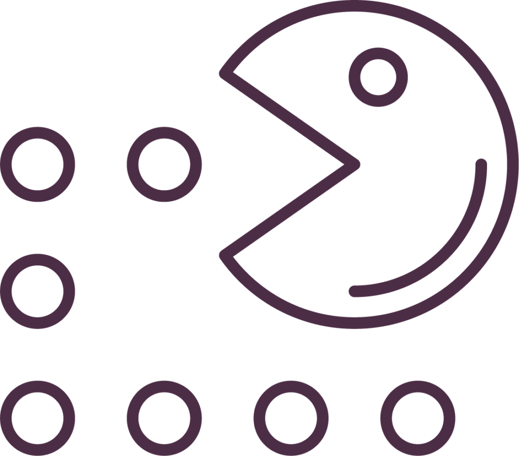 KC pacman clip art for 'Ditch the Yawn-worthy Webinar'