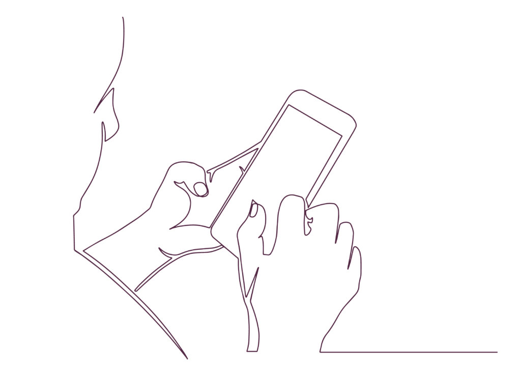 phone clip art for 'Getting Personal on social media'