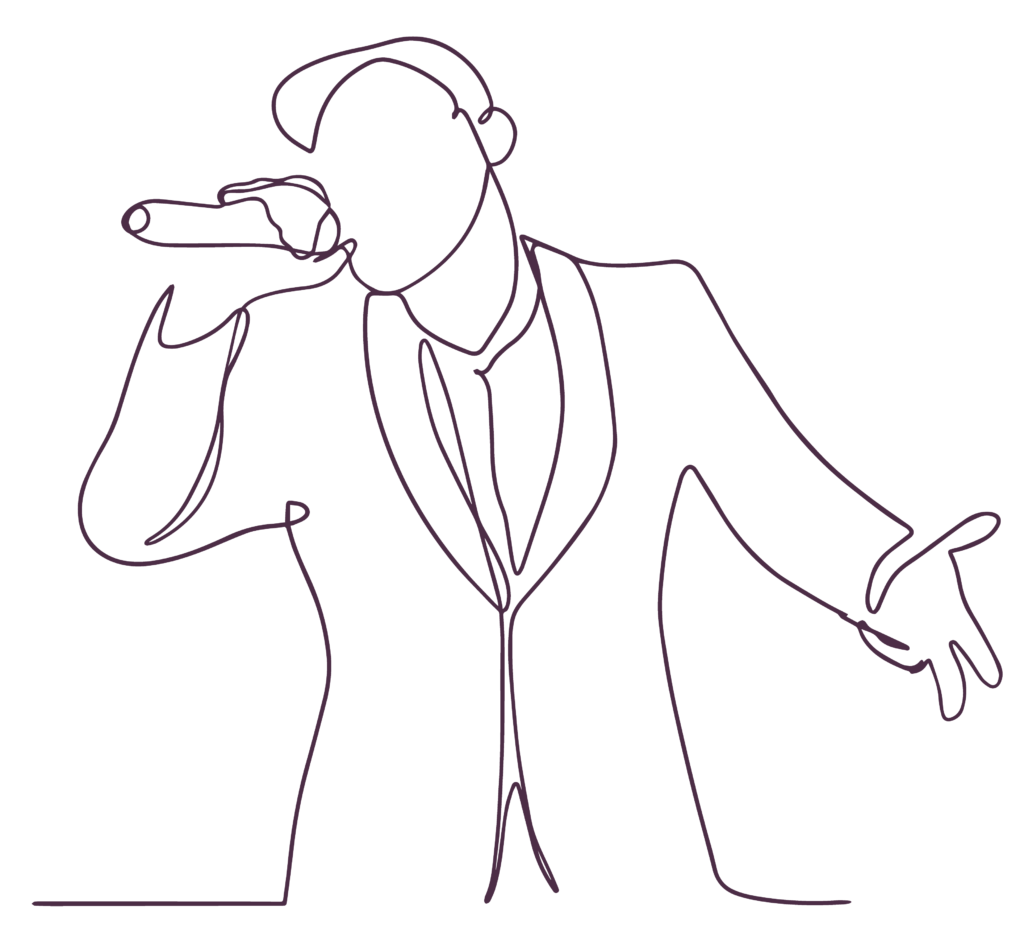 singer clip art for 'Getting Personal on social media'