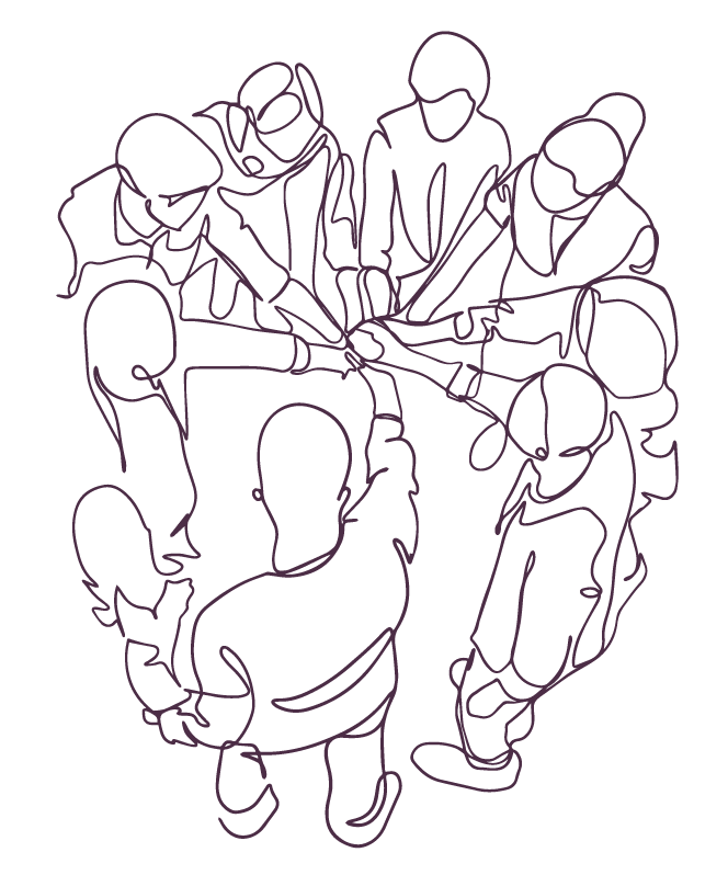 teamwork clip art for 'Getting Personal on social media'