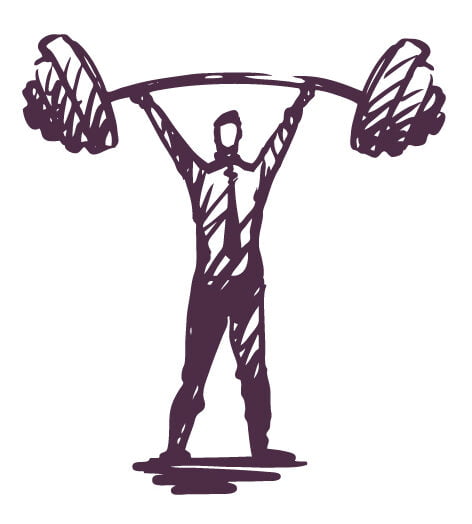 a clip art of 'strongman' from The Power of Having a Marketing Consultant