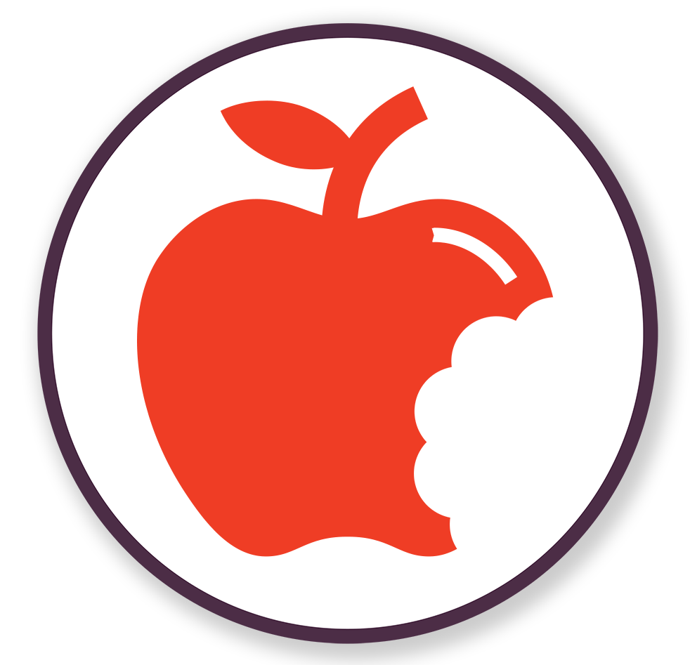 a Kalli Collective LLC apple with bite circular logo for '30 days of Thanks'