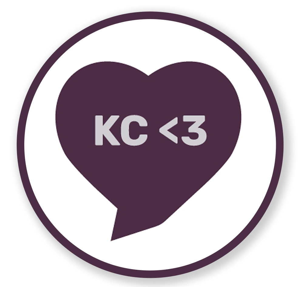 a Kalli Collective LLC KC love heart logo for '30 days of Thanks'