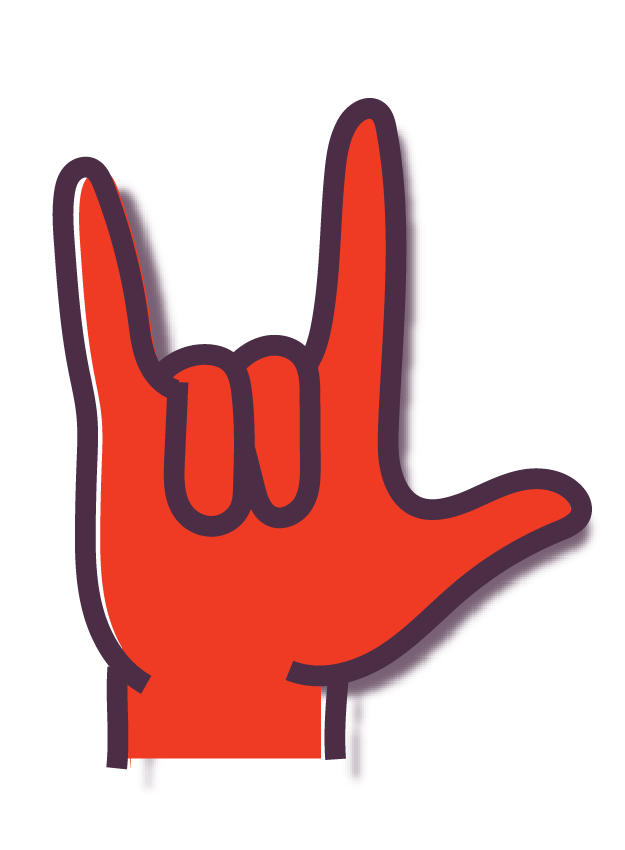 'Rock On' clip art for Kalli Collective LLC