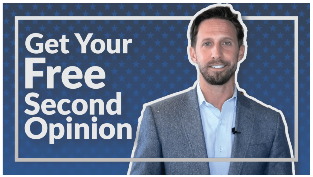 a YouTube thumbnail for 'Get Your Free Second Opinion'