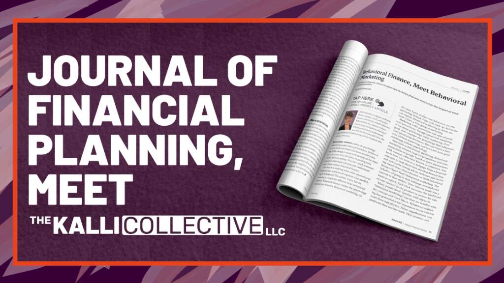 a still from Kalli Collective LLC blog for 'Journal of Financial Planning, Meet'