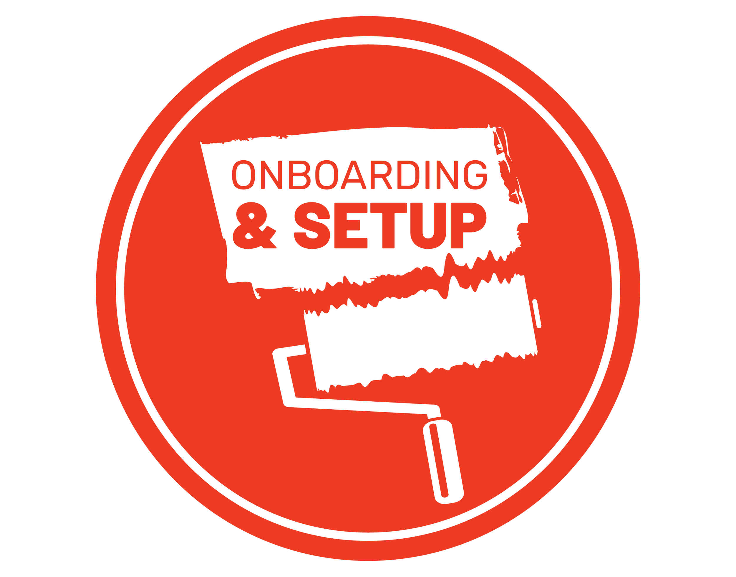 an orange logo for Savvy Advisor Marketing 'Onboarding & Setup'