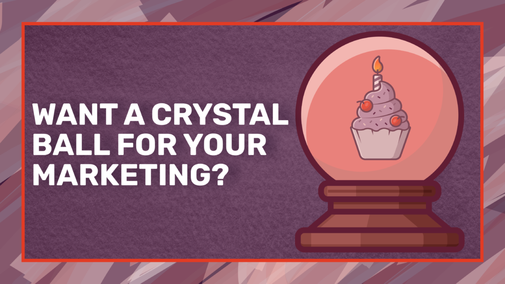 Savvy Advisor Marketing Ask Us Marketing (A.U.M.) Live at Lunch with Host Kalli Fedusenko 'Want a crystal ball for your marketing?' still