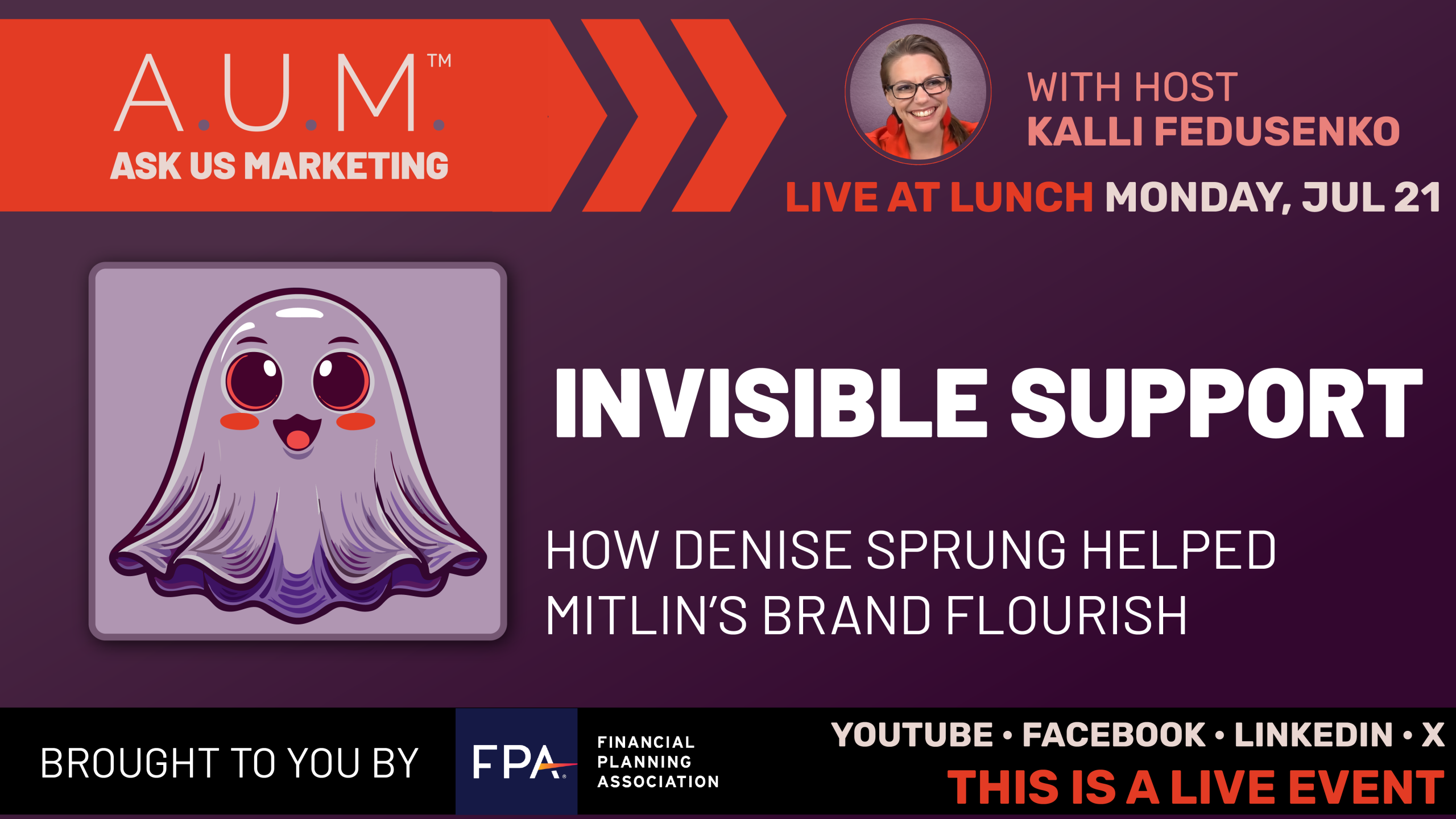 ask us marketing 'invisible support' Denise Sprung helped Mitlin's Brand Flourish webinar still